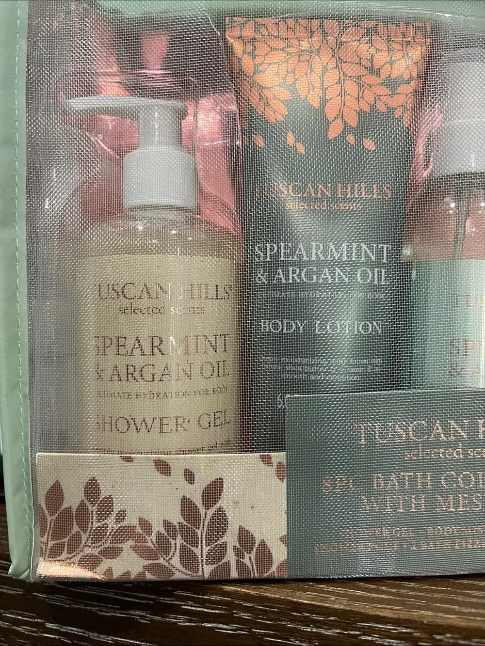Spearmint & Argan Oil Bath & Body Gift Set ~New~ never opened